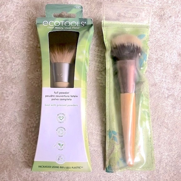 Brand New Set of 2 EcoTools Makeup Brushes Full Powder Blending & Bronzing - Picture 9 of 9